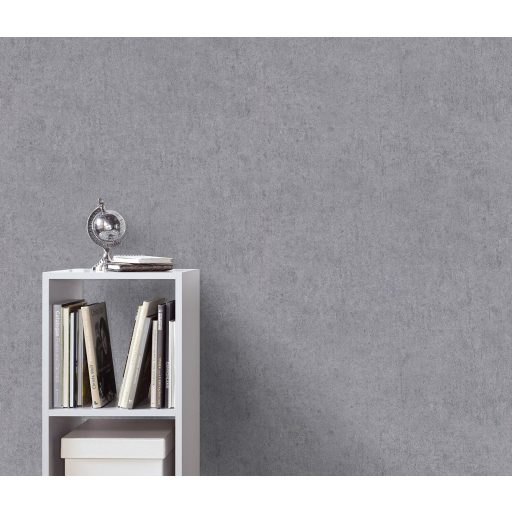 Ipari stílusú beton hatású "egyszínű" minta szürke tónus tapéta