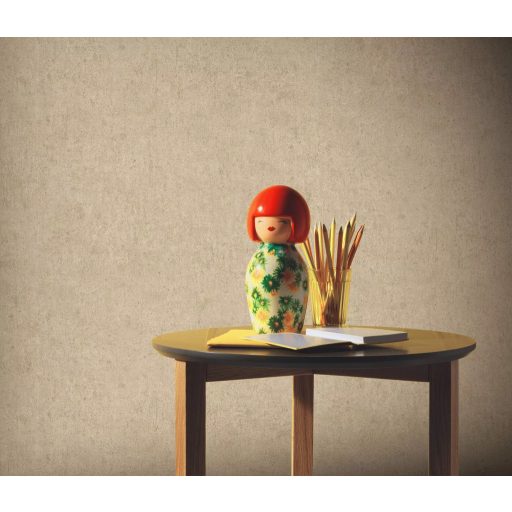 Ipari stílusú beton hatású "egyszínű" minta bézs és barna tónus tapéta