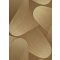 Organikus formákból építkező kortárs geometriai design bézs barna aranybarna és arany tónus fémes hatás tapéta