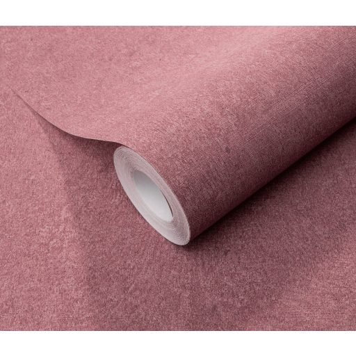 Enyhén texturált kifinomult egyszínű minta mályva/eperszín tónus tapéta