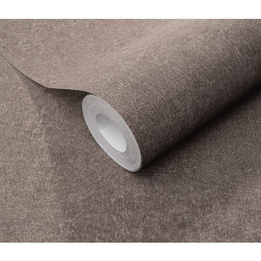 Enyhén texturált kifinomult egyszínű minta barna tónus tapéta