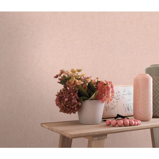 Enyhén texturált kifinomult egyszínű minta korallszín tónus tapéta