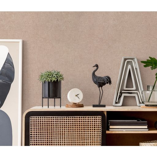 Enyhén texturált kifinomult egyszínű minta bézs/világosbarna/világos vörösesbarna tónus tapéta