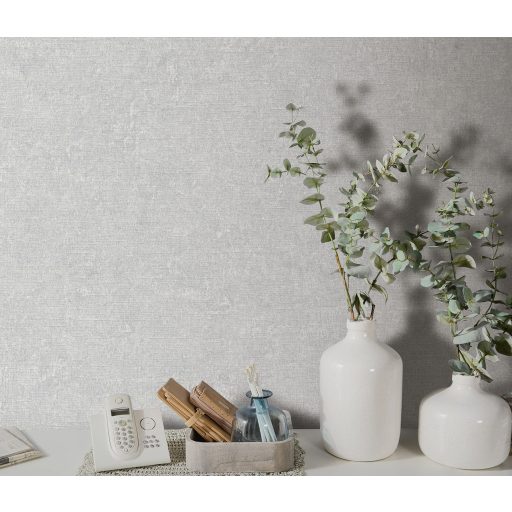 Enyhén texturált kifinomult egyszínű minta szürke/világosszürke tónus tapéta