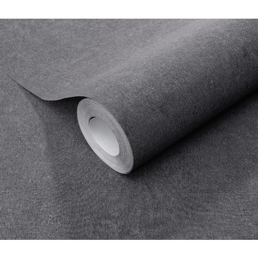 Enyhén texturált kifinomult egyszínű minta sötétszürke/antracit tónus tapéta