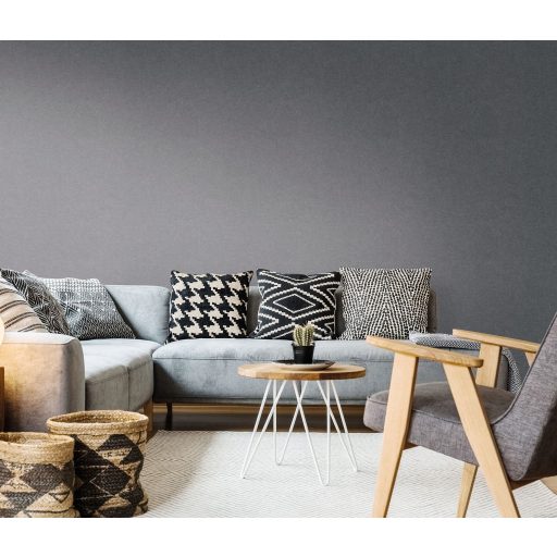 Enyhén texturált kifinomult egyszínű minta sötétszürke/antracit tónus tapéta