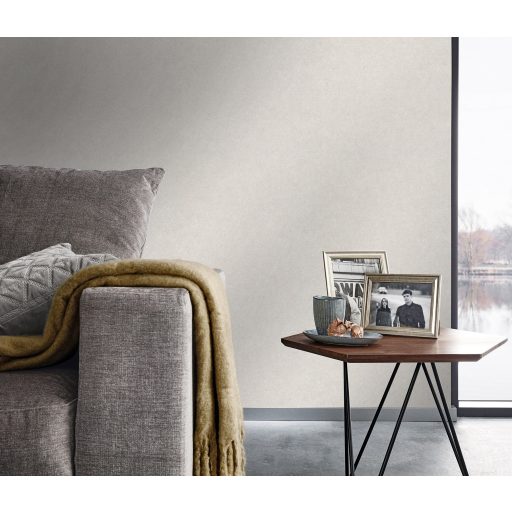 Enyhén texturált kifinomult egyszínű minta krémszín tónus tapéta