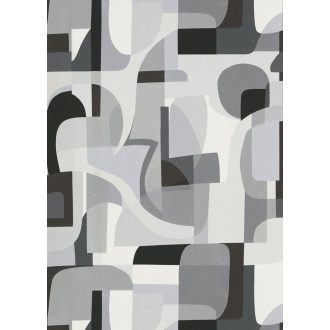   Merész és dinamikus már-már művészi nonfigurális absztrakt minta fehér szürke antracit és fekete tónus minta