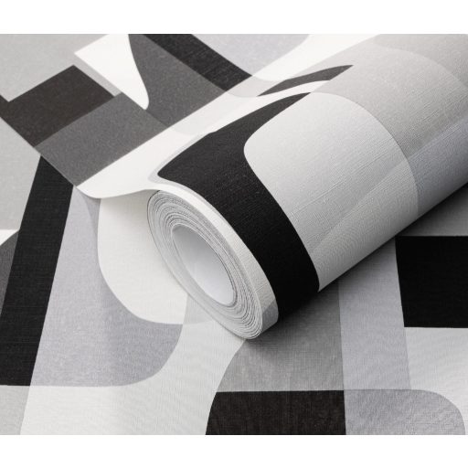 Merész és dinamikus már-már művészi nonfigurális absztrakt minta fehér szürke antracit és fekete tónus minta