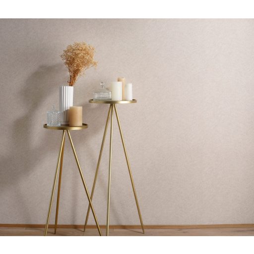 Ívesen karcolt texturált "egyszínű" grafikus minta bézs és világosbarna tónus tapéta