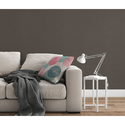 Finom vonalazású texturált egyszínű minta szürkésbarna és arany tónus finom mintafény tapéta