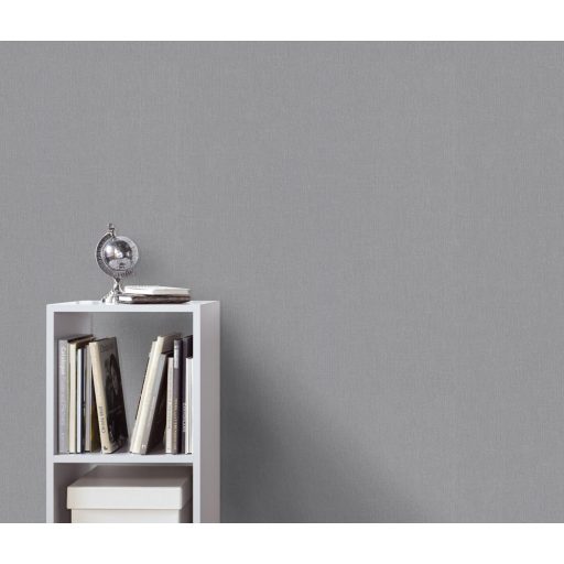 Finom vonalazású texturált egyszínű minta szürke/sötétszürke és ezüst tónus finom mintafény tapéta