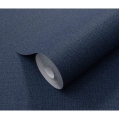   Durva szerkezetű egyszínű textil mintázat kék/sötétkék tónus tapéta