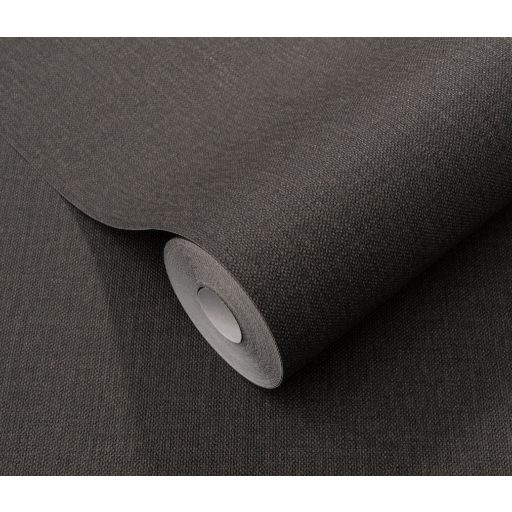 Durva szerkezetű egyszínű textil mintázat antracitszürke tónus tapéta