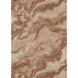   Márványmámor! Lélegzetelállító márvány megjelenítés fémes elemekkel barna bézs vörösesbarna és vörösréz tónus tapéta