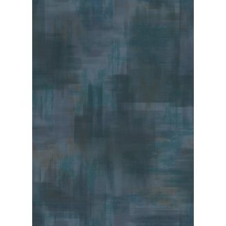   Absztrakt festői és misztikus színátmenetes grafikai minta türkiz acélszürke mélyzöld tengerkék és füstszürke tónus tapéta