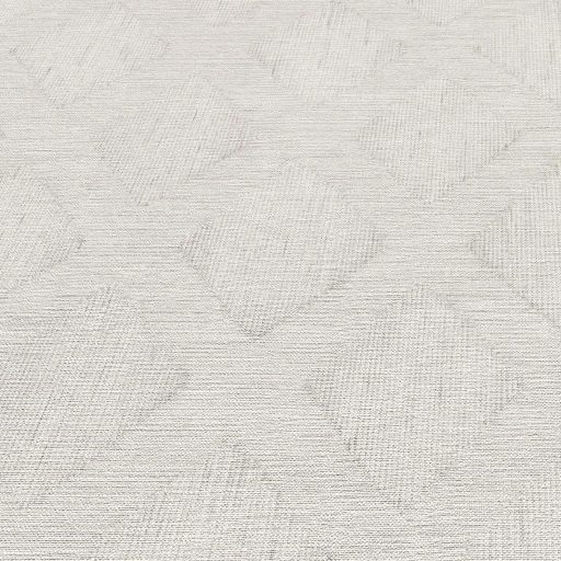 Rombusz és halszálka mintázat találkozása - texturált geometriai elegancia törtfehér és világosszürke tónus tapéta