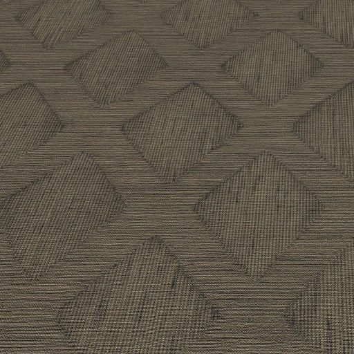 Rombusz és halszálka mintázat találkozása - texturált geometriai elegancia olajzöld és földes barna tónus tapéta