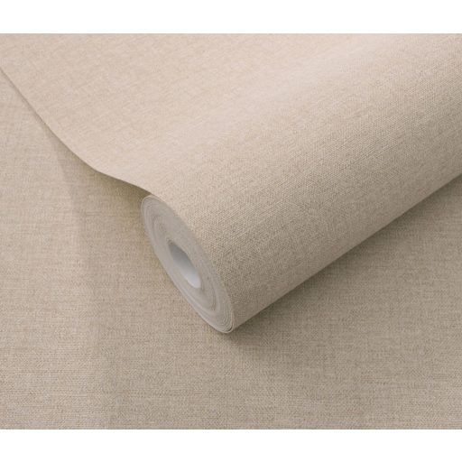 Elegáns textilhatású stukturált minta púderes bézs és őszíbarack tónus tapéta