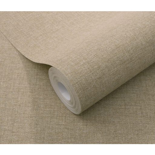 Elegáns textilhatású stukturált minta természetes földszín - barna/homokbarna tónus tapéta