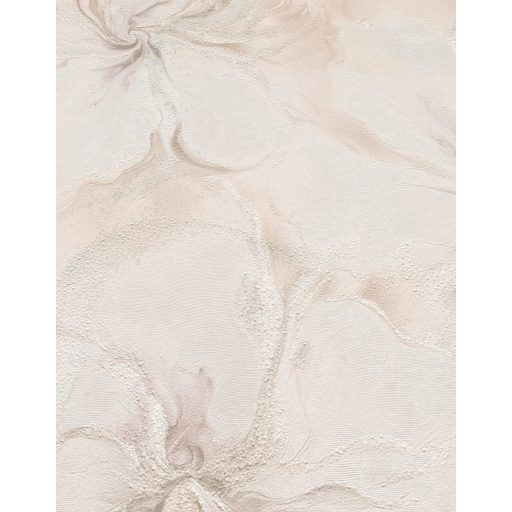 Szinte láthatatlan finoman rajzolt akvarell virág/szirom motívum púderrózsaszín krémfehér és szürkésbézs tónus csiilogó hatás tapéta