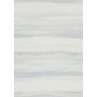   Tengerparti homok hullámzását idéző enyhén vízszintesen hullámos minta törtfehér ezüstszürke és jégkék tónus tapéta