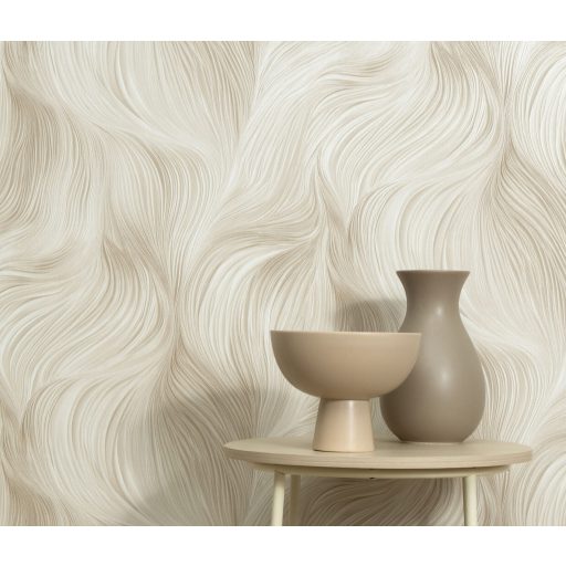 Természetes légies mozgás ritka szépen megörökített pillanata krém bézs arany/bézsarany tónus fémes hatás tapéta