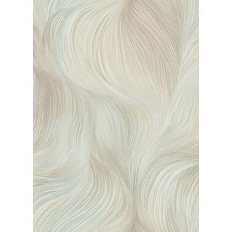   Természetes légies mozgás ritka szépen megörökített pillanata krémfehér menta/türkiz vajszín és ezüstszürke tónus fémes hatás tapéta