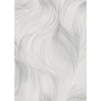   Természetes légies mozgás ritka szépen megörökített pillanata fehér ezüstös-szürke és gyöngyház tónus fémes hatás tapéta