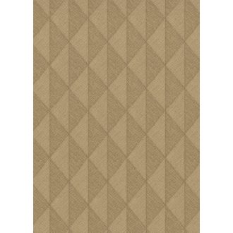   Változatos szőtt textúrájú rombuszokból épülő geometriai minta napfényes aranybarna és mézes-karamell tónus tapéta