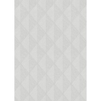   Változatos szőtt textúrájú rombuszokból épülő geometriai minta hamvas ezüstszürke és gyöngyszürke tónus tapéta