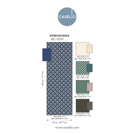 Finom Art deco design kis rombuszokba zárt legyező mintával íriszfehér és arany tónus fémes hatás tapéta