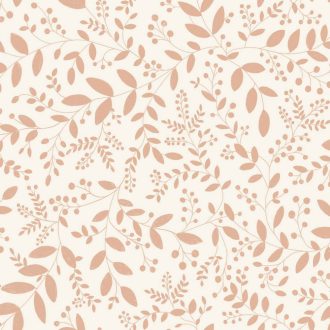   Könnyed és friss lombozat/levél "mikro"minta krémszín és rózsaszín/antik rózsaszín tónus tapéta