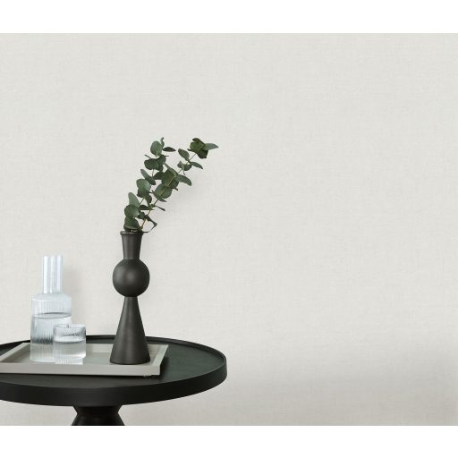 Finom és természetes vászonstruktúra egyszínű minta krém/krémszürke tónus tapéta