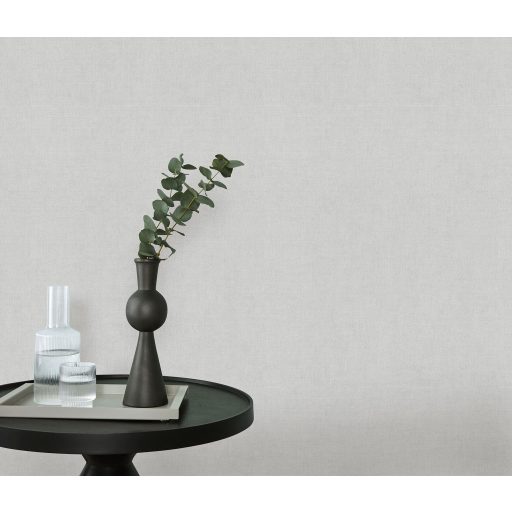 Finom és természetes vászonstruktúra egyszínű minta szürke/világosszürke tónus tapéta