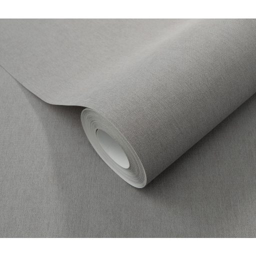 Finom és természetes vászonstruktúra egyszínű minta szürke/matt acélszürke tónus tapéta