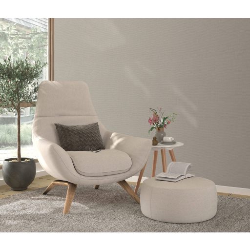 Finom és természetes vászonstruktúra egyszínű minta halvány szürkésbarna/taupe tónus tapéta