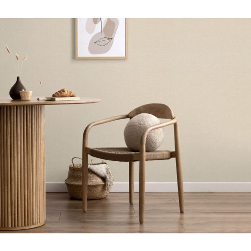 Homogén és részletgazdag egyszínű keresztirányú szövésminta meleg bézs tónus tapéta