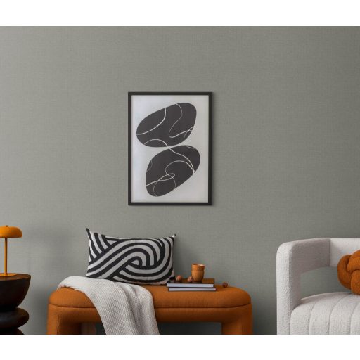 Homogén és részletgazdag egyszínű keresztirányú szövésminta szürkésbarna tónus tapéta