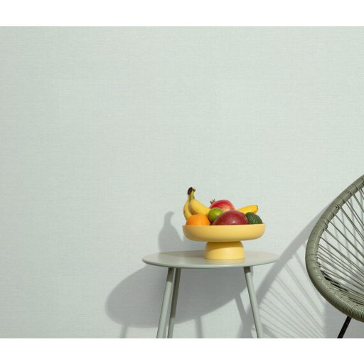 Homogén és részletgazdag egyszínű keresztirányú szövésminta halvány zöldes-türkizes tónus tapéta