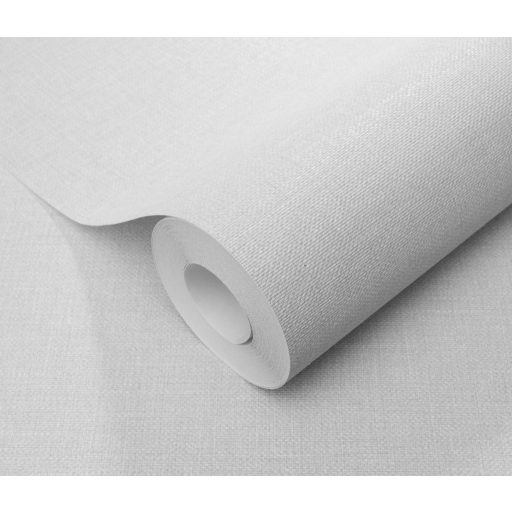 Homogén és részletgazdag egyszínű keresztirányú szövésminta világosszürke/ezüstszürke tónus tapéta