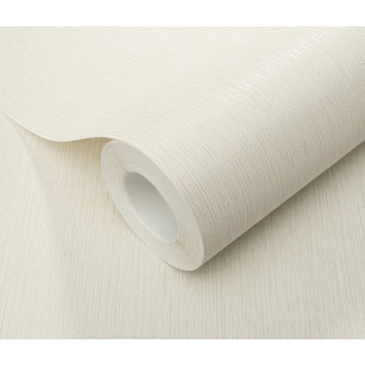 Finom függőleges vonalvezetésű barázdák - egyszínű texturált minta krém/krémfehér tónus finom fény tapéta