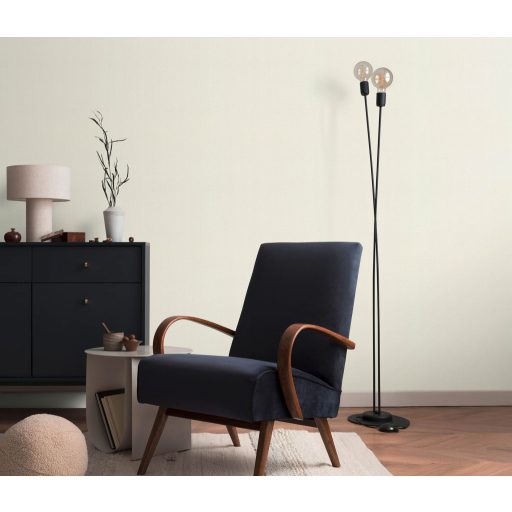 Finom függőleges vonalvezetésű barázdák - egyszínű texturált minta krém/krémfehér tónus finom fény tapéta