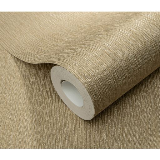 Finom függőleges vonalvezetésű barázdák - egyszínű texturált minta bézs/homok/világos aranybarna tónus finom fény tapéta