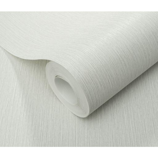 Finom függőleges vonalvezetésű barázdák - egyszínű texturált minta világosszürke/szürkésfehér tónus finom fény tapéta