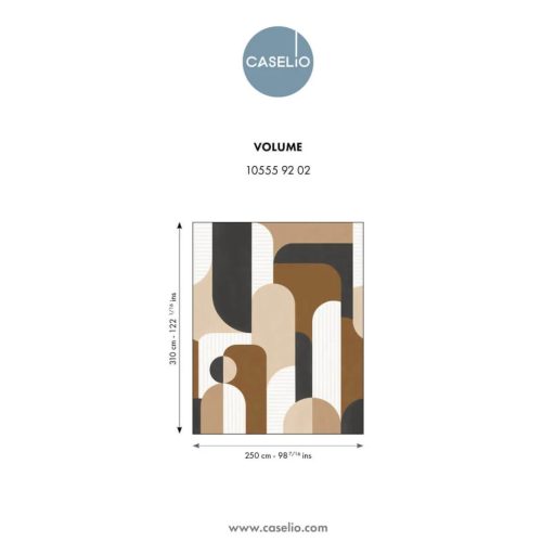 Lekerekített formák és színek lenyűgöző összjátéka "L" méret fehér bézs barna ás antracit tónus falpanel