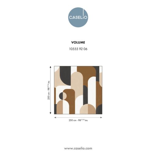 Lekerekített formák és színek lenyűgöző összjátéka "S" méret fehér bézs barna ás antracit tónus falpanel