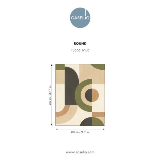 A stílus maga! Geometriai formák ívek körök parádés összjátéka "S" méret krém bézs barna khakizöld és antracit tónus felpanel