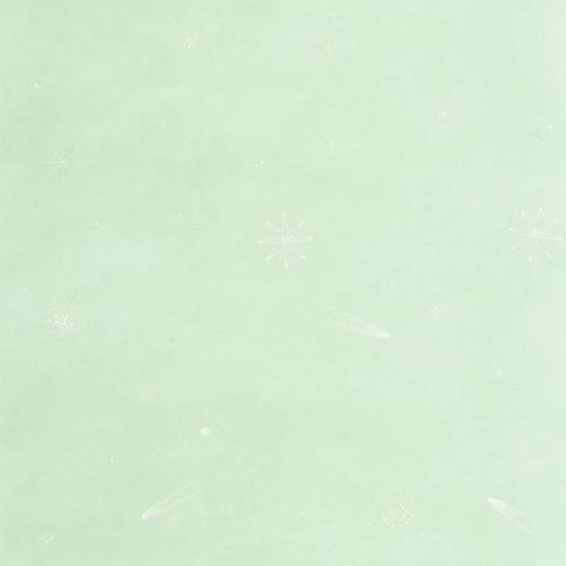 Minimalista csillagok és repülő üstökösök kozmikus mintája vízzöld és ezüstfehér tónus fluoreszkáló gyerektapéta