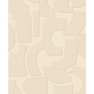   Az illúzió mestere! A természet nyers szépsége geometrikus formák 3D mintája homokszín bézs és barna tónus tapéta